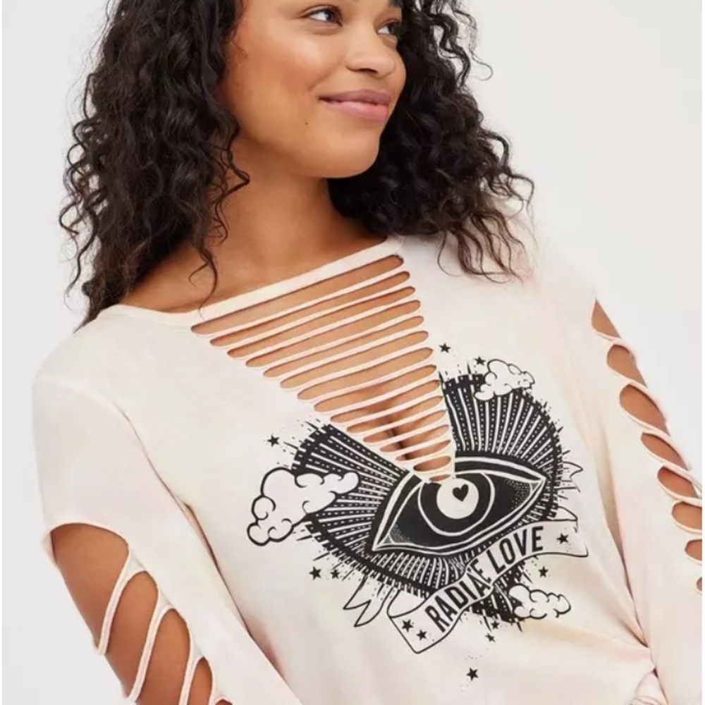 Classic Fit Slash Tee - Radiate Love Tie-Dye Pink